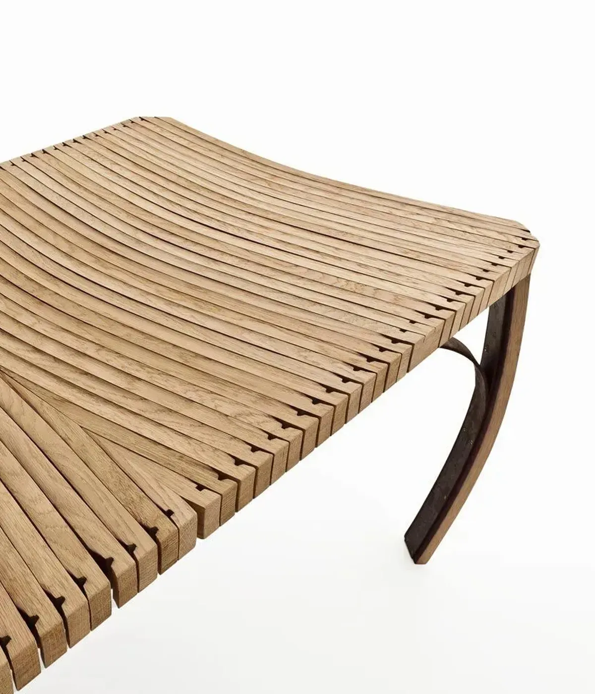 Rectangular Barrique wood table, DOGA by Riva1920