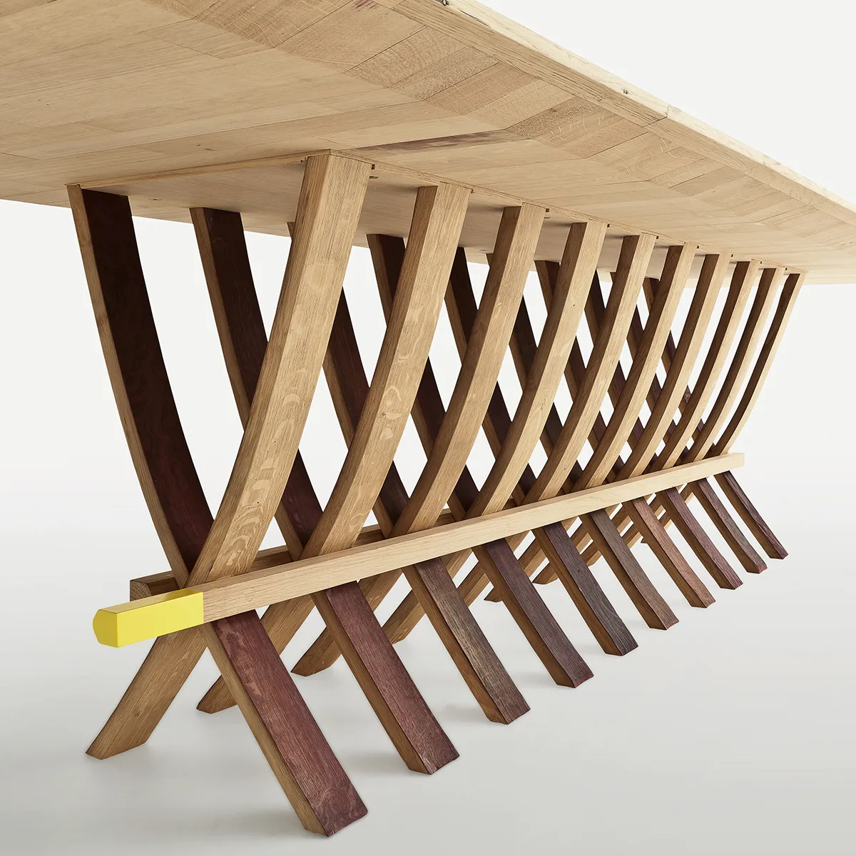 Rectangular Barrique wood table, WINE TABLE by Riva1920